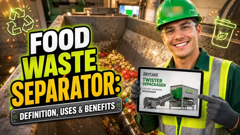 Featured image with the text: Food Waste Separator Definition Uses Benefits.